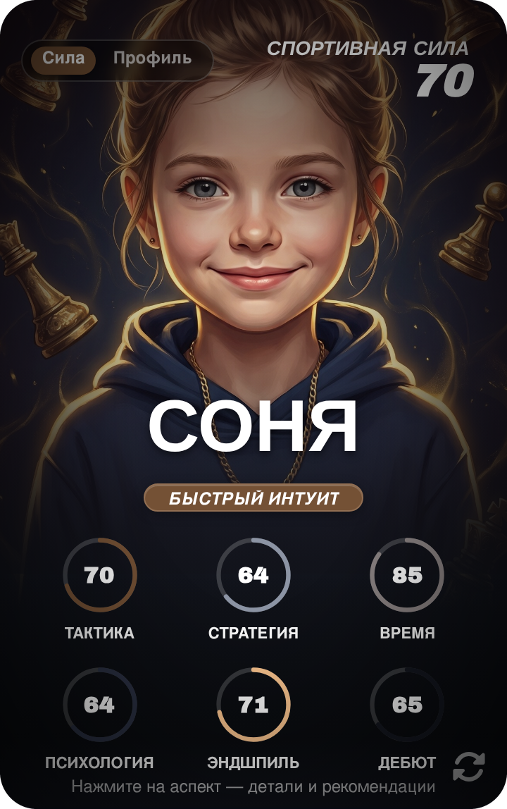 Карта игрока Соня
